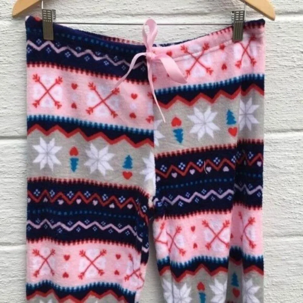 Women’s Winter Fuzzy Pajama Lounge Pants Large New